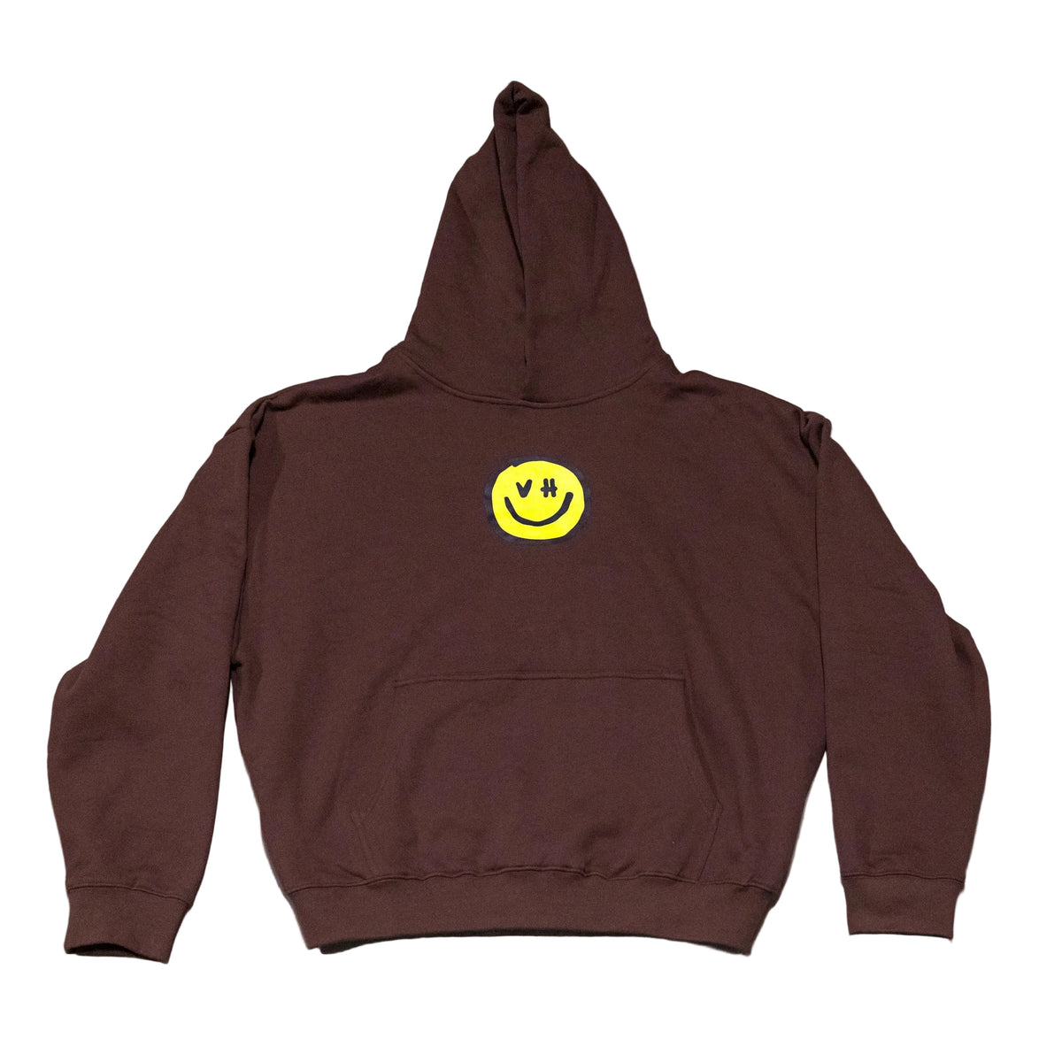 Brown Smiley Hoodie - Volume Health